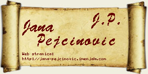 Jana Pejčinović vizit kartica